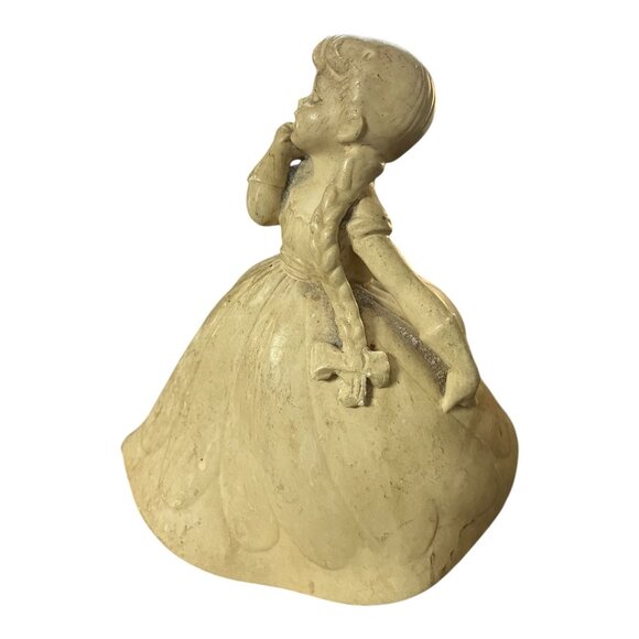 Vintage Holland Mold Girl Figurine with Braids – Hand-Finished Ceramic Bisque Sc - Picture 6 of 7